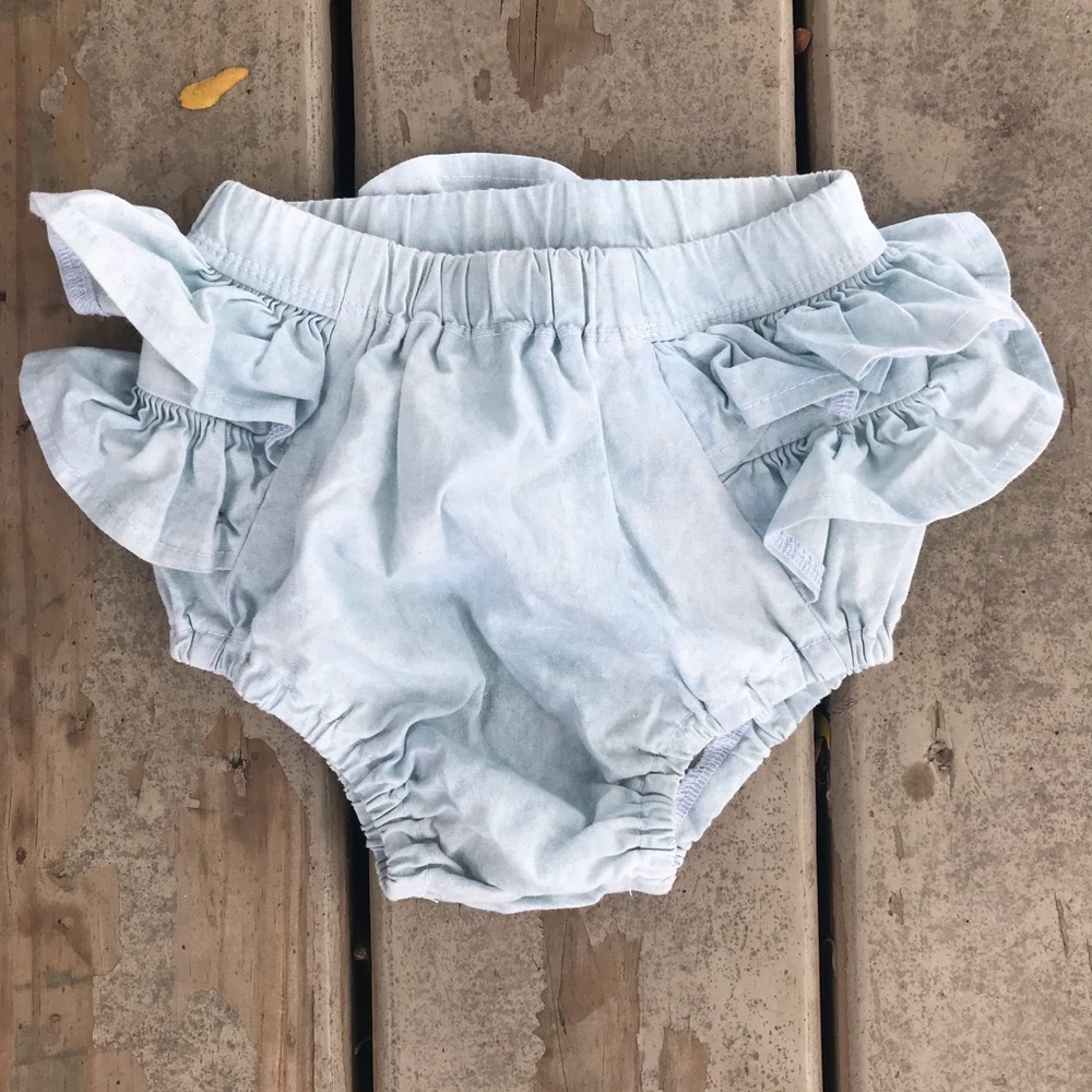 Blue Ruffle Bummies from Sugarplum Lane